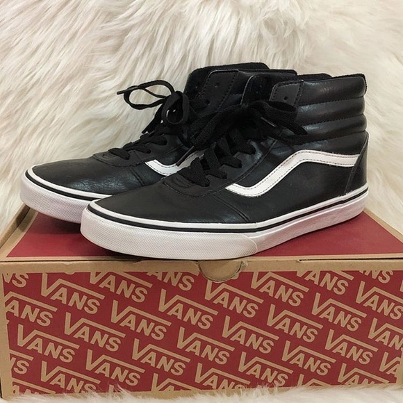 vans ward leather